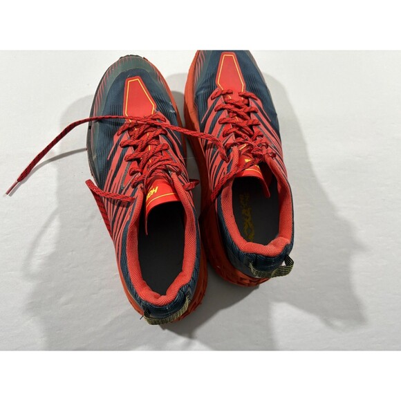 Hoka One One Speedgoat 4 Low Fiesta Red Blue Running Shoes Sneakers Mens Sz 11.5 main image 9